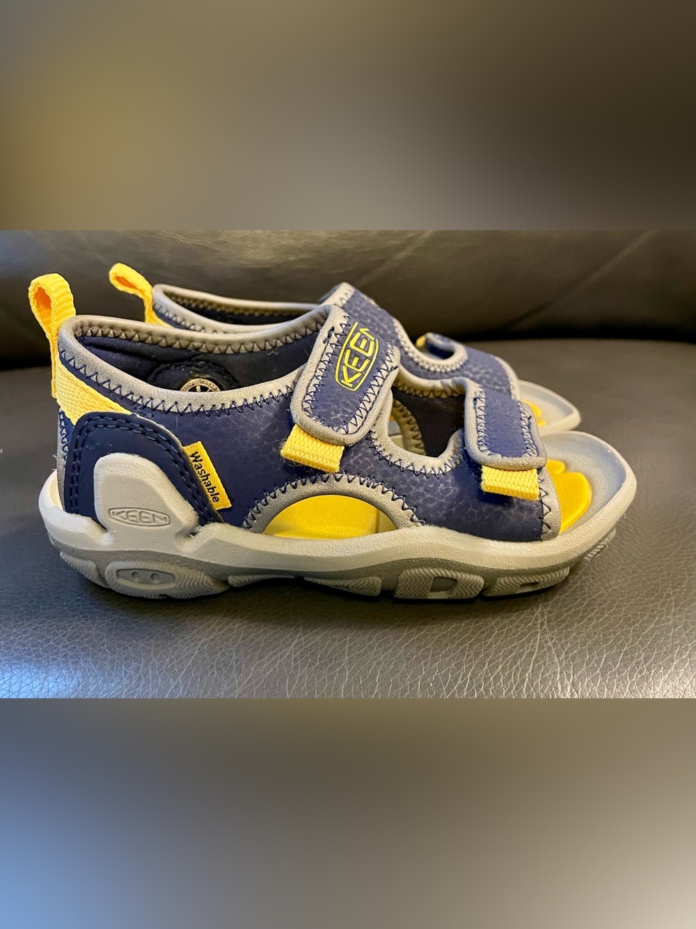 Keen Knotch Creek Open Toe Sandals  - Toddler 8 - Blue and Yellow